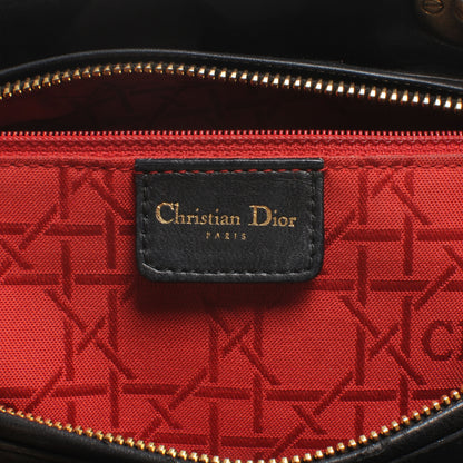 Christian Dior Lambskin Cannage Large Lady Dior Black 7 of 8