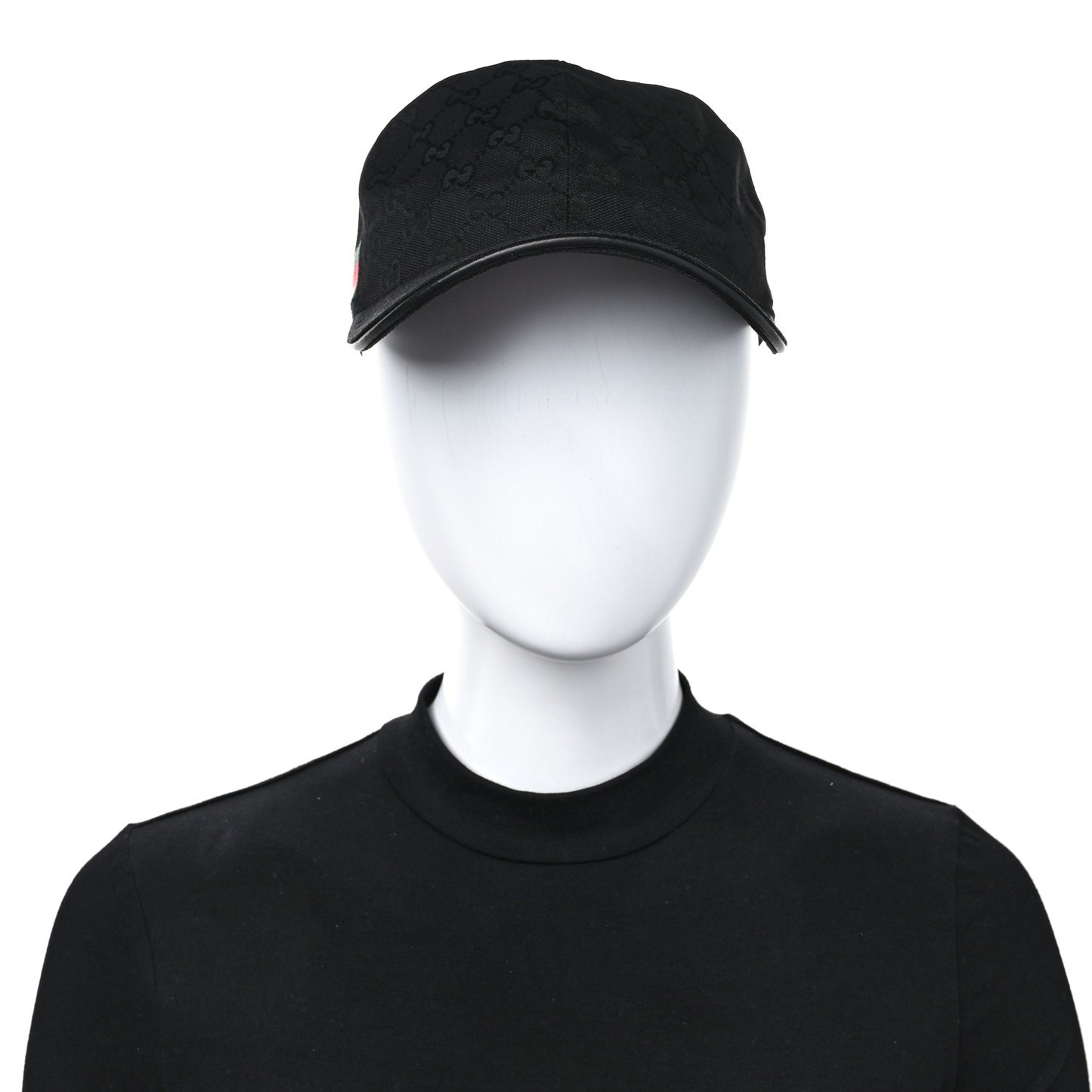 Monogram Web Baseball Hat M Black