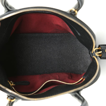 Balenciaga Signature Grained Calfskin Logo S Ville Top Handle Bag Black 7 of 14