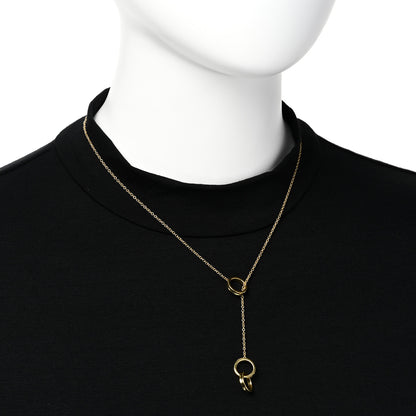 Tiffany 18K Rose Gold 1837 Interlocking Circles Lariat Necklace 2 of 6