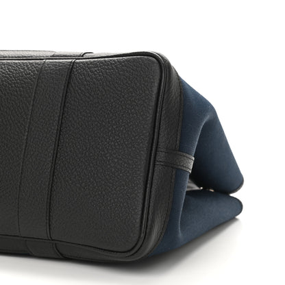 Hermes Toile Negonda Garden Party Tote 36 MM Bleu Marine Black 10 of 11