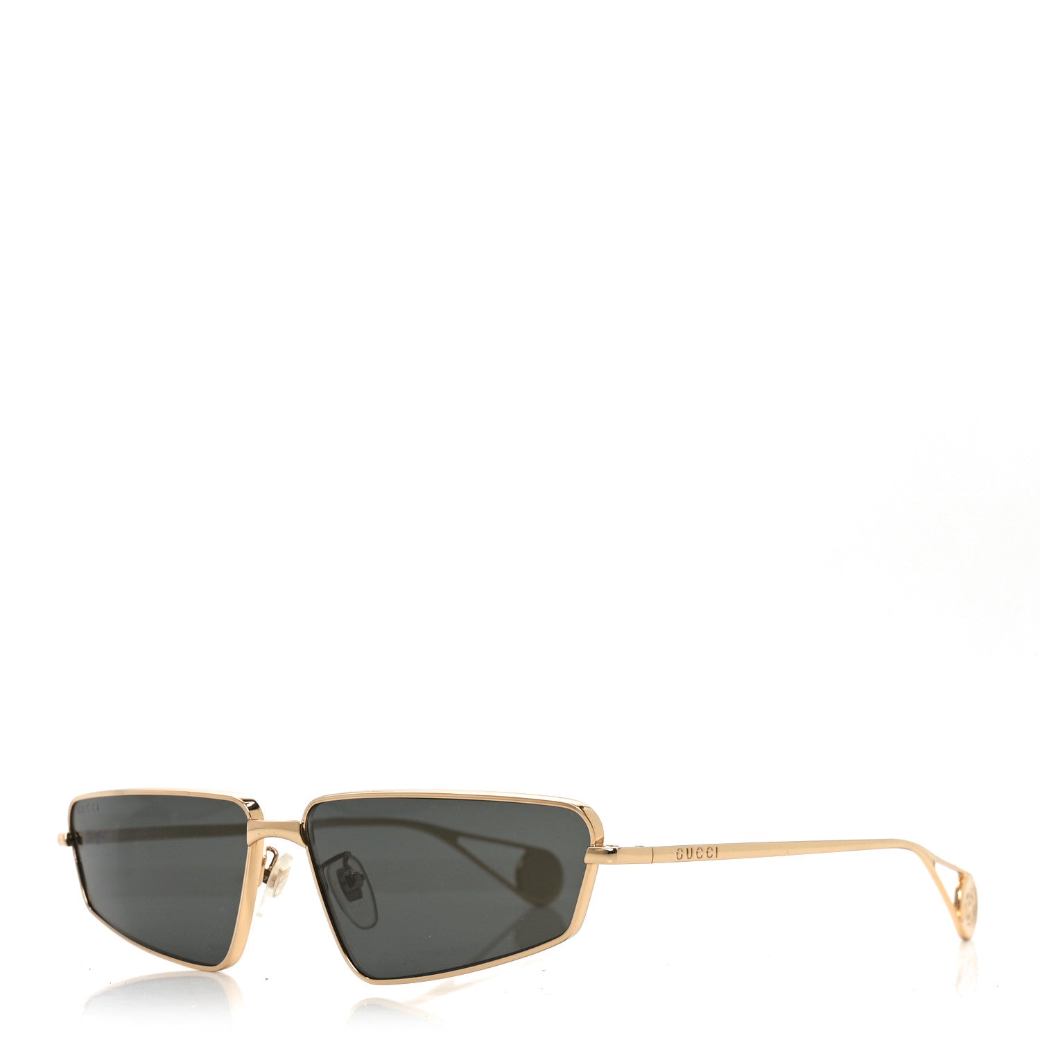 Gucci Metal Cat Eye Sunglasses GG0537S Gold 1 of 7
