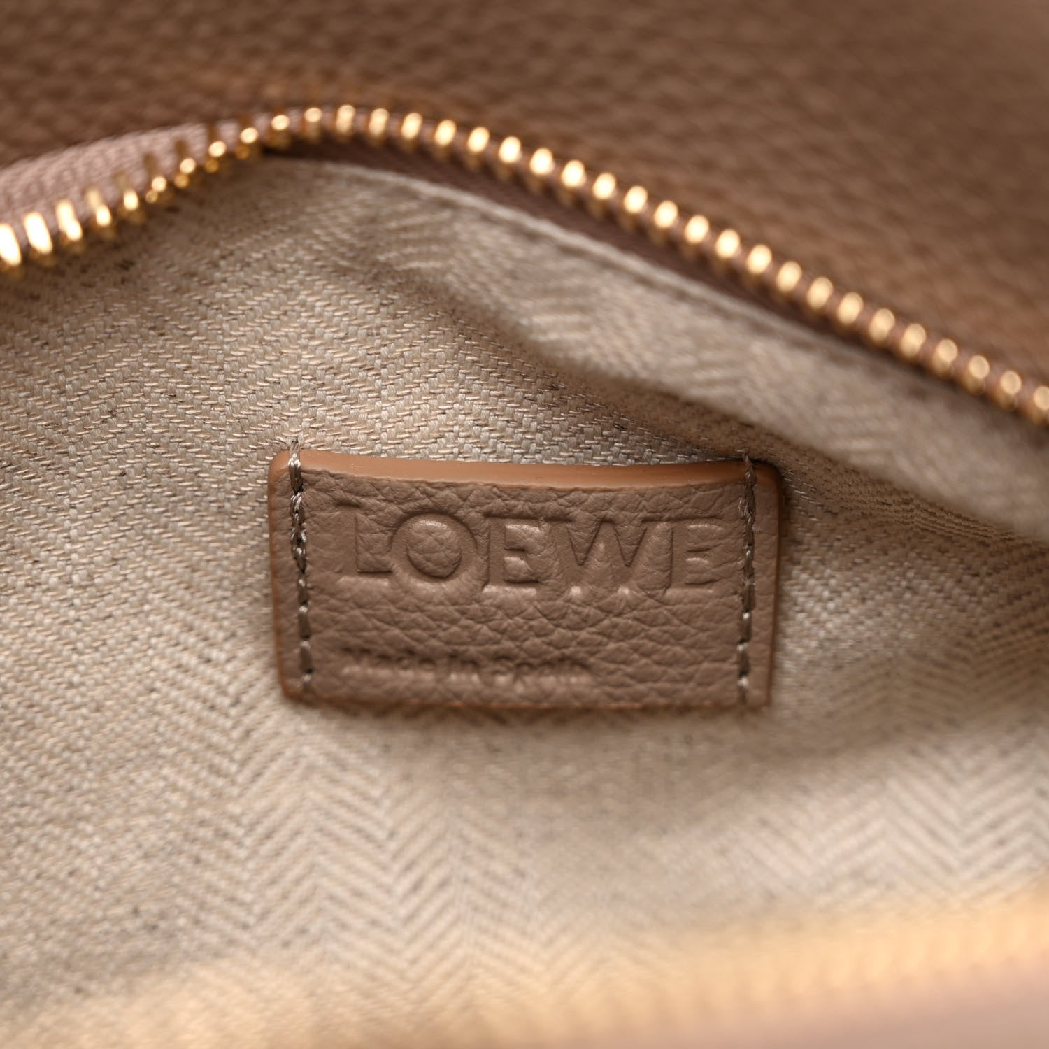 Loewe Grained Calfskin Small Puzzle Edge Bag Sand 6 of 9