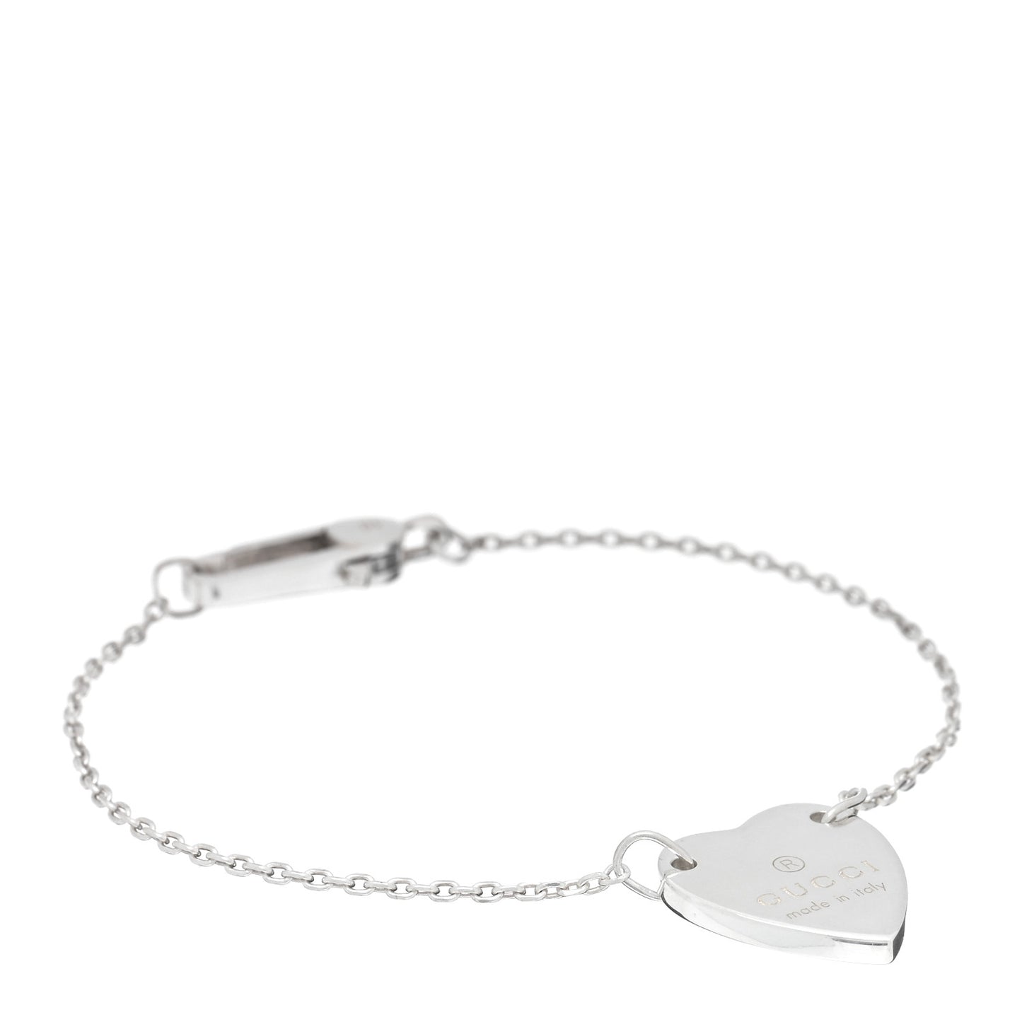 Sterling Silver Trademark Heart Bracelet