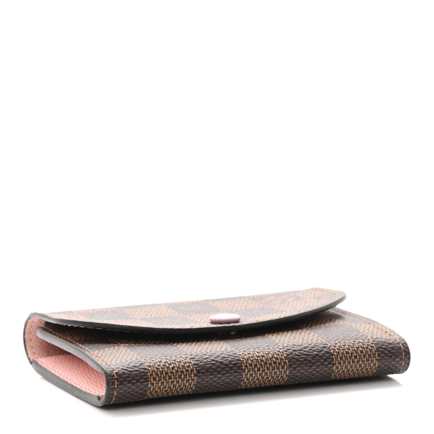 Damier Ebene Rosalie Coin Purse Rose Ballerine
