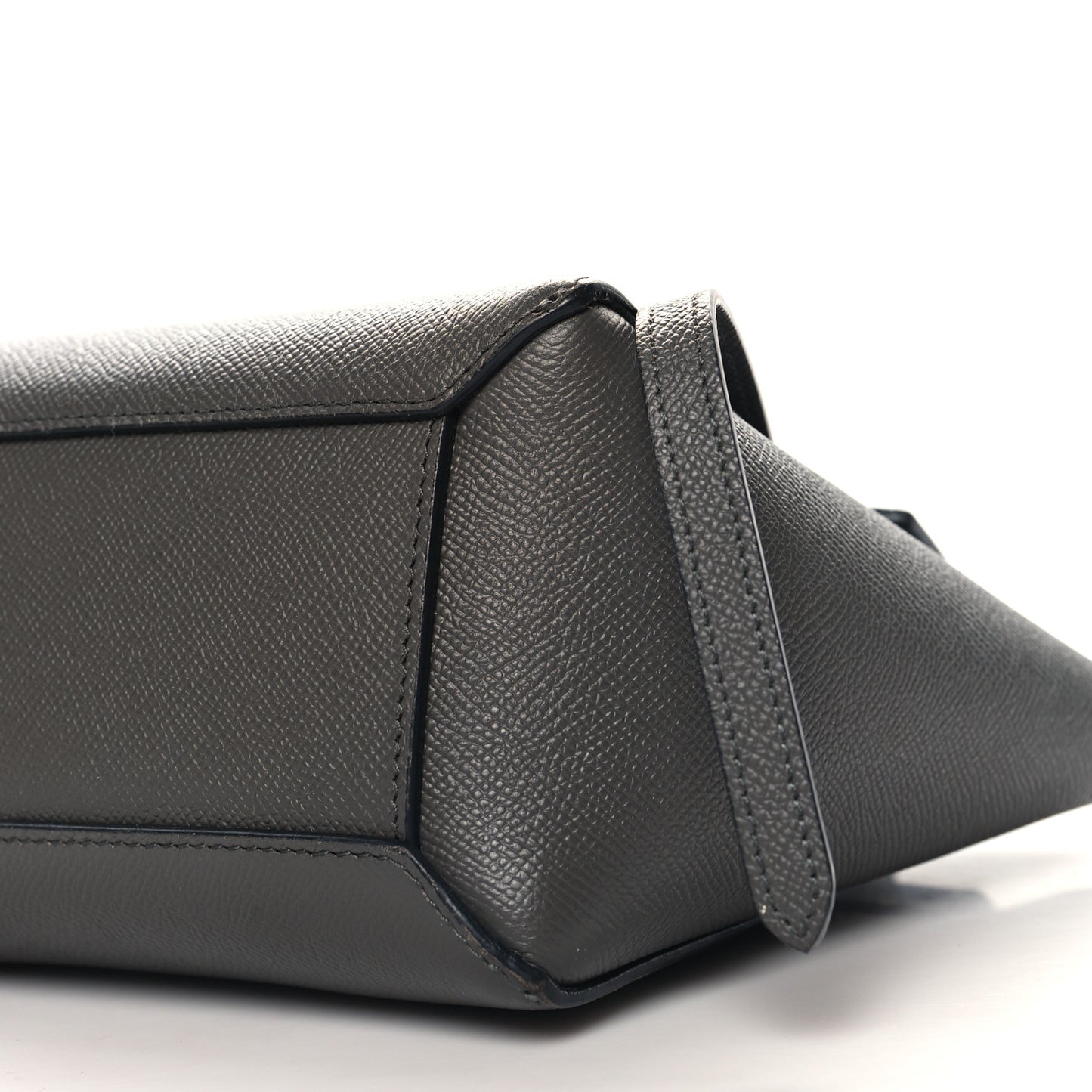 Grained Calfskin Nano Belt Bag Grey