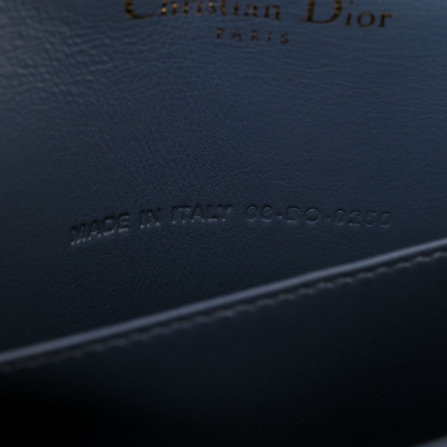 Christian Dior Patent Cannage Lady Dior Chain Wallet Denim 8 of 13