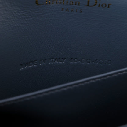 Christian Dior Patent Cannage Lady Dior Chain Wallet Denim 8 of 13