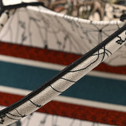 Christian Dior Canvas Embroidered Large Zodiac Book Tote Latte Multicolor 17 of 17