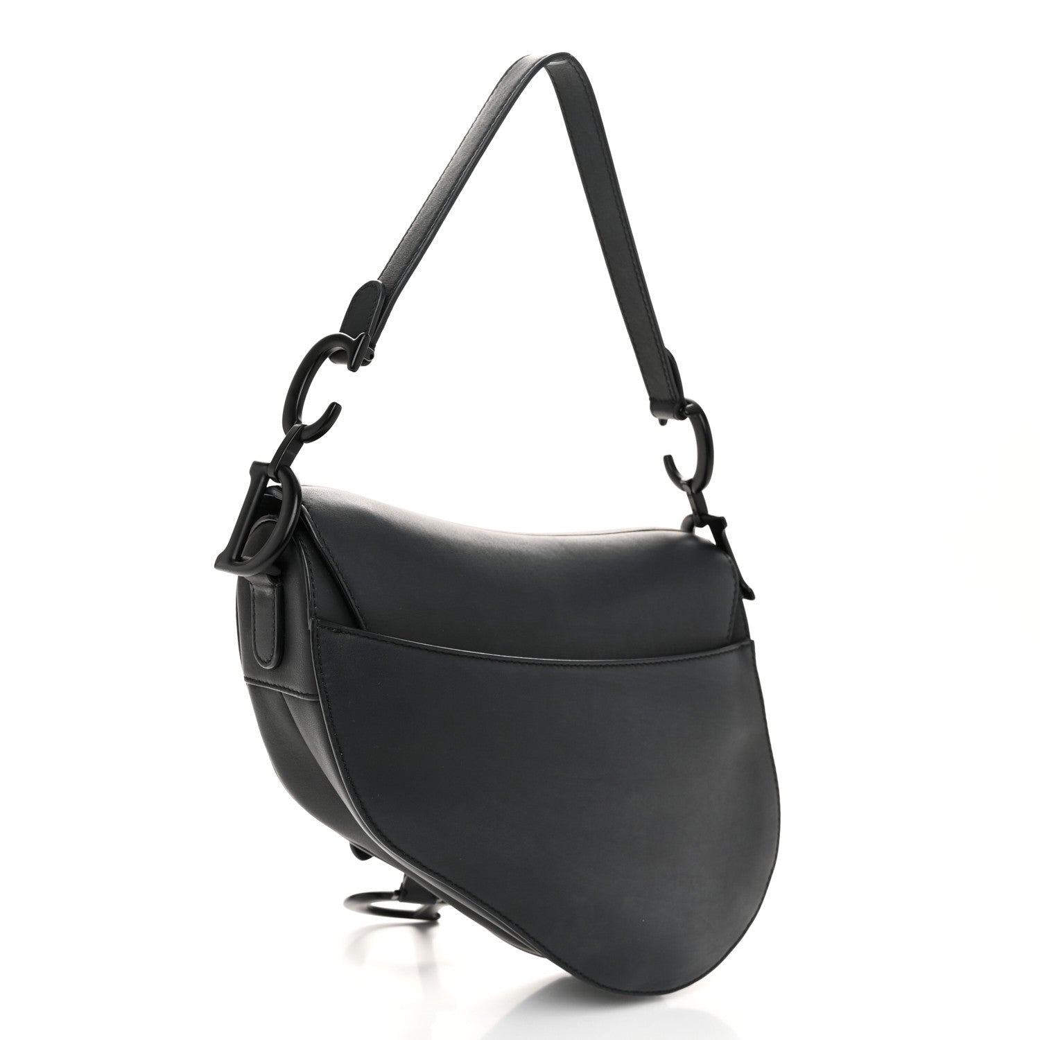 Christian Dior Ultra Matte Calfskin Saddle Bag Black 3 of 10