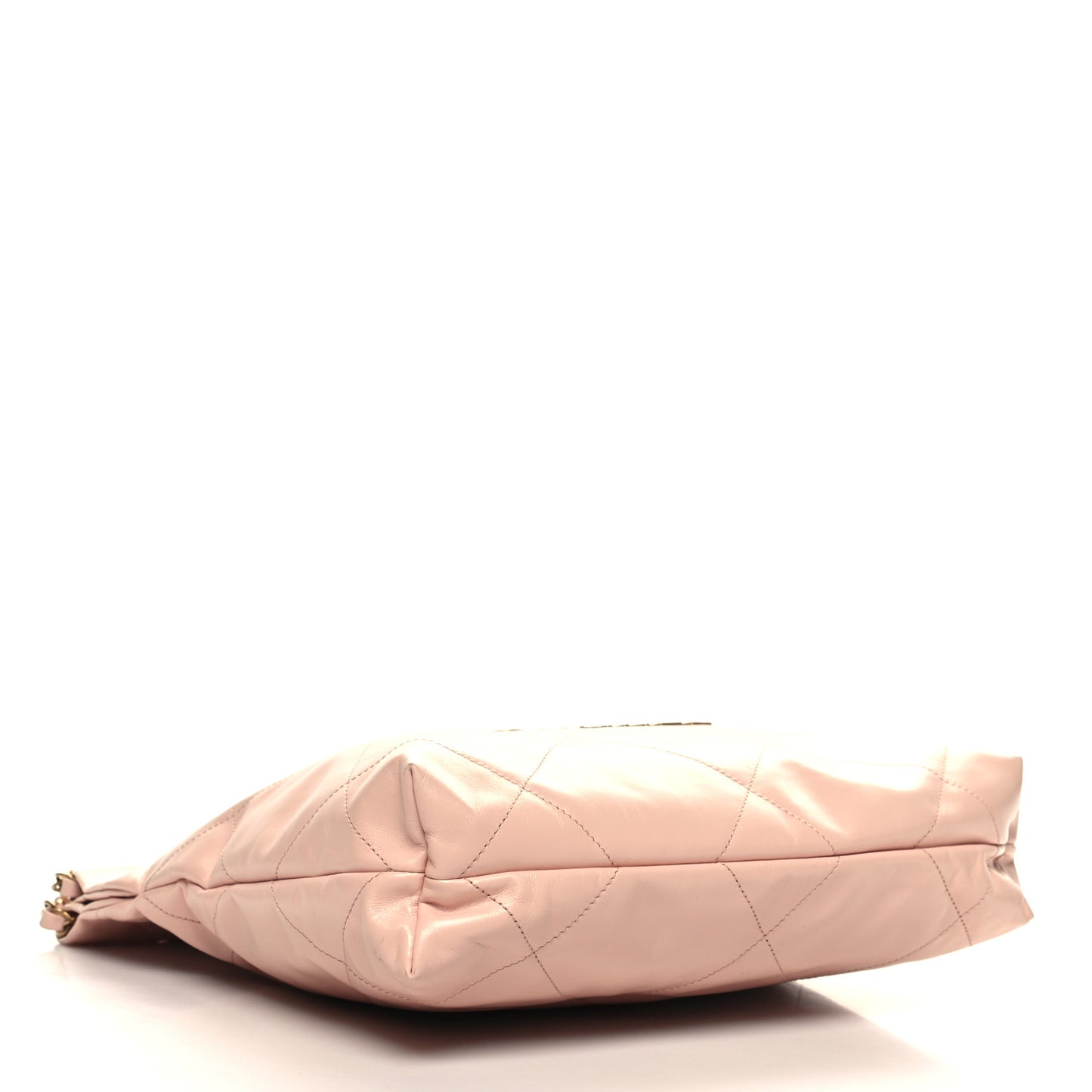 Shiny Calfskin Quilted Small Chanel 22 Light Pink