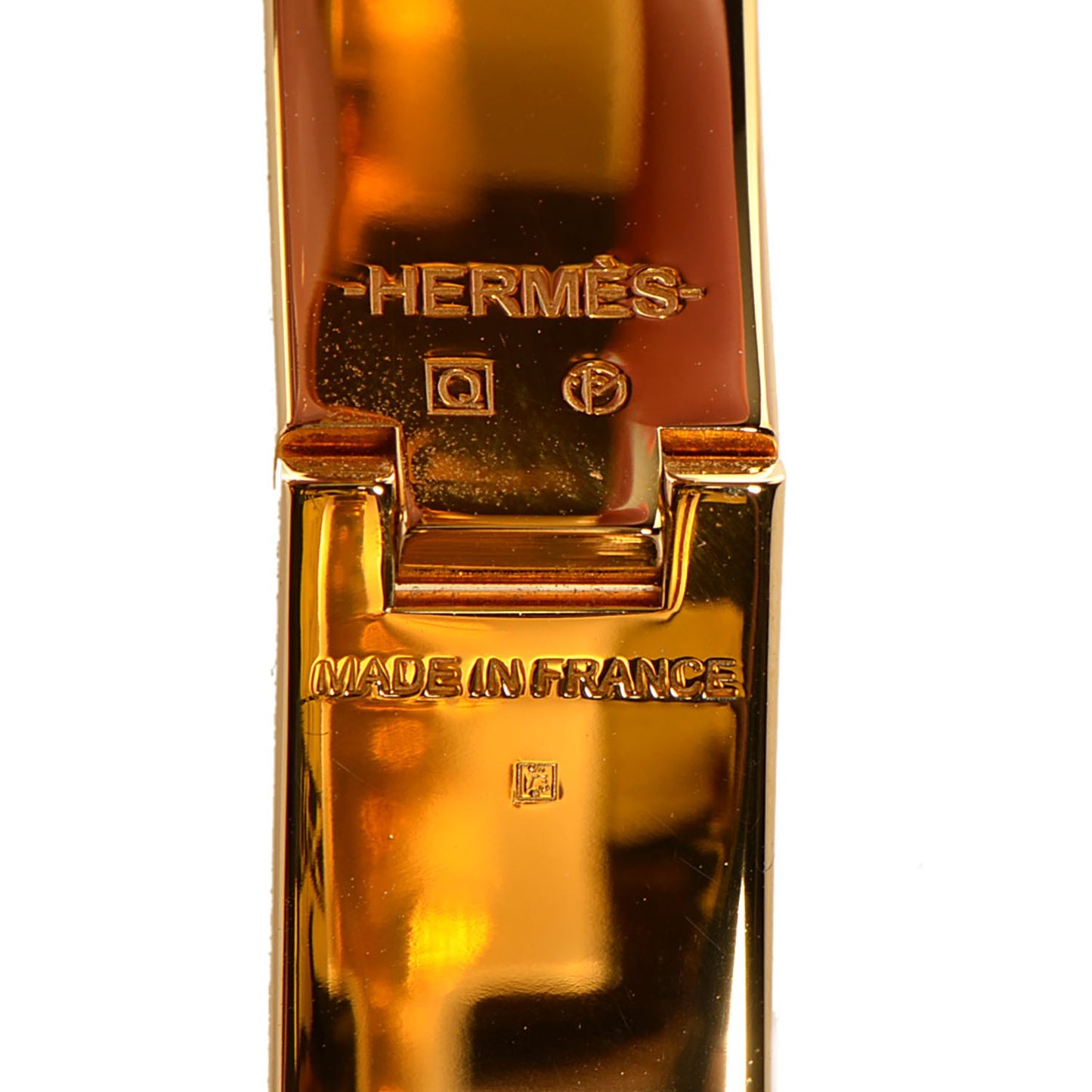 Enamel Narrow Clic Clac H Bracelet PM Black