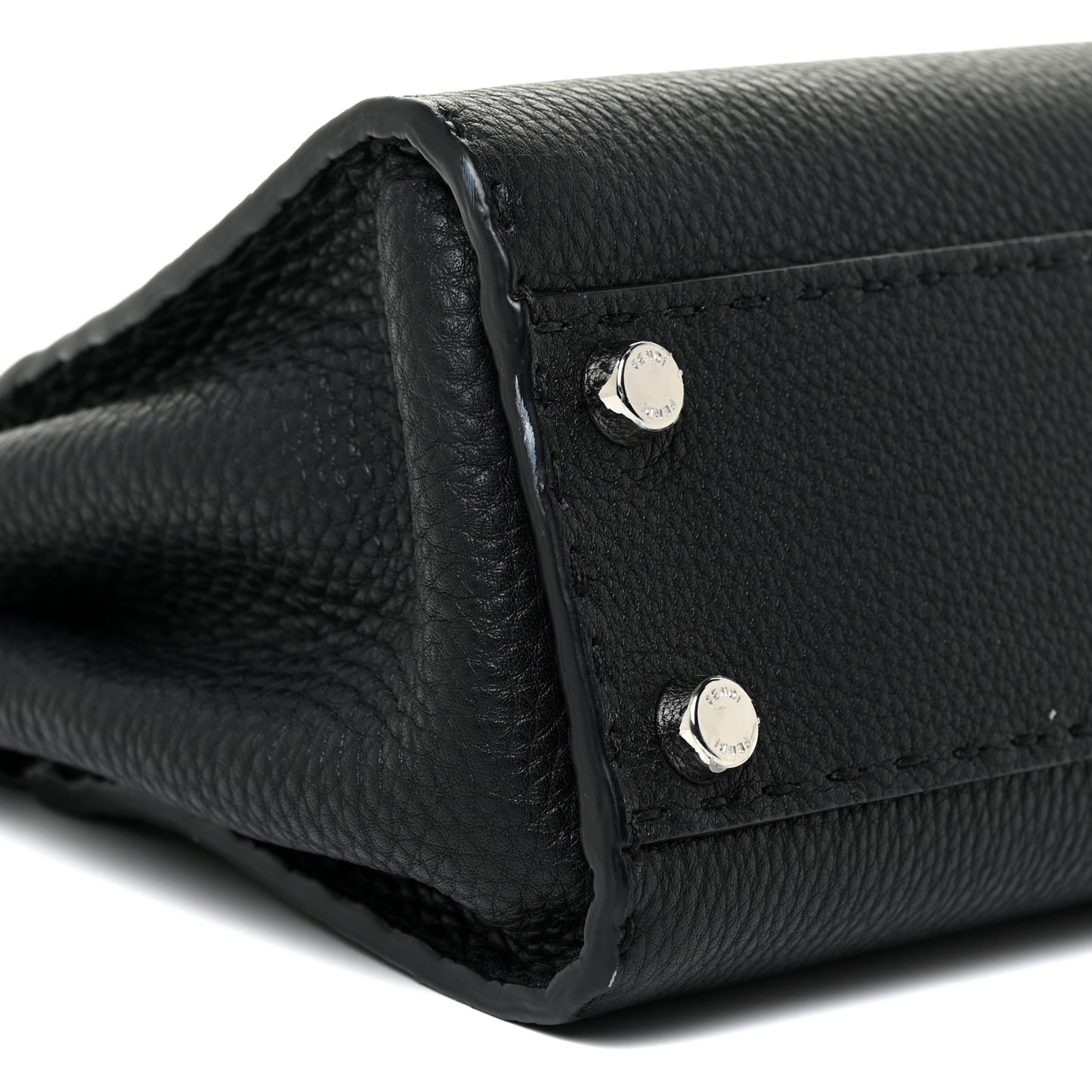 Cuoio Romano Selleria Bi-Color Mini Peekaboo Iconic Satchel Black Mou