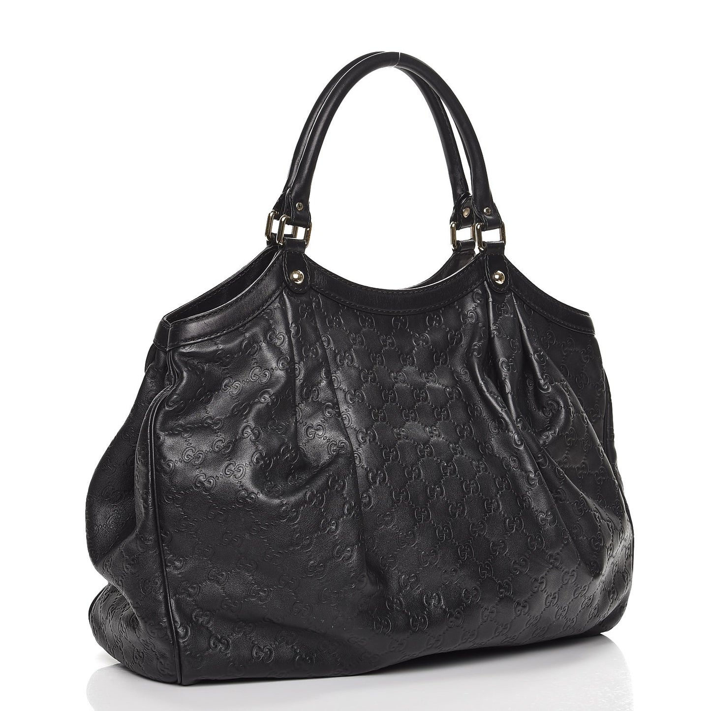 Guccissima Large Sukey Tote Black