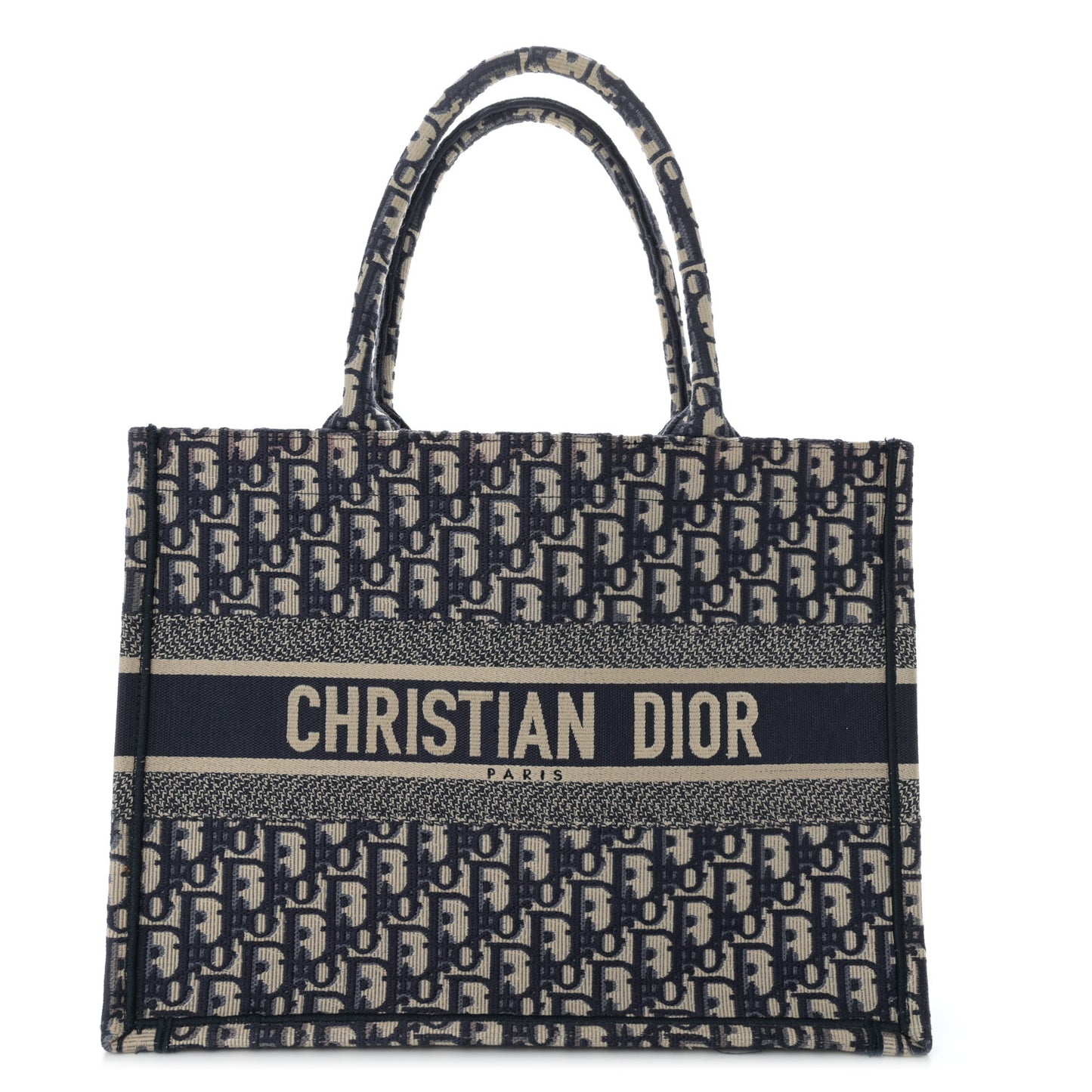 Oblique Medium Book Tote Blue Multicolor