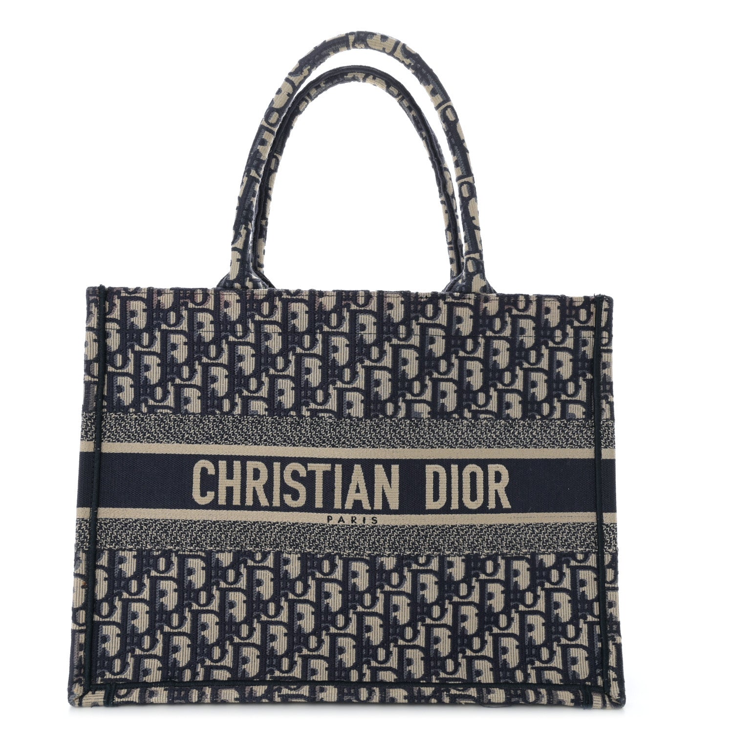 Christian Dior Oblique Medium Book Tote Blue Multicolor 1 of 13