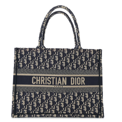 Christian Dior Oblique Medium Book Tote Blue Multicolor 1 of 13