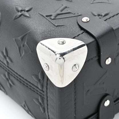 Louis Vuitton Calfskin Debossed Monogram Side Trunk Black 11 of 11