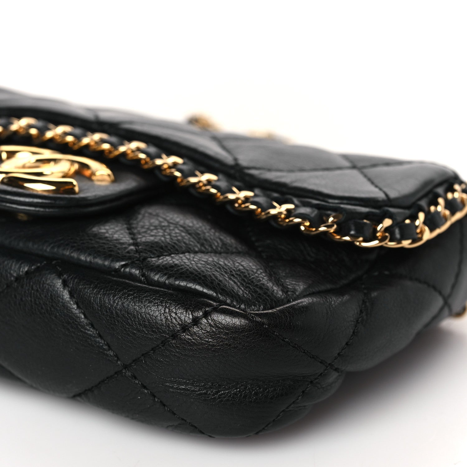 Chanel Calfskin Mini Chain Me Flap Black 9 of 9