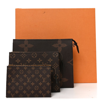 Louis Vuitton Reverse Monogram Trio Toilet Pouch Set 10 of 10
