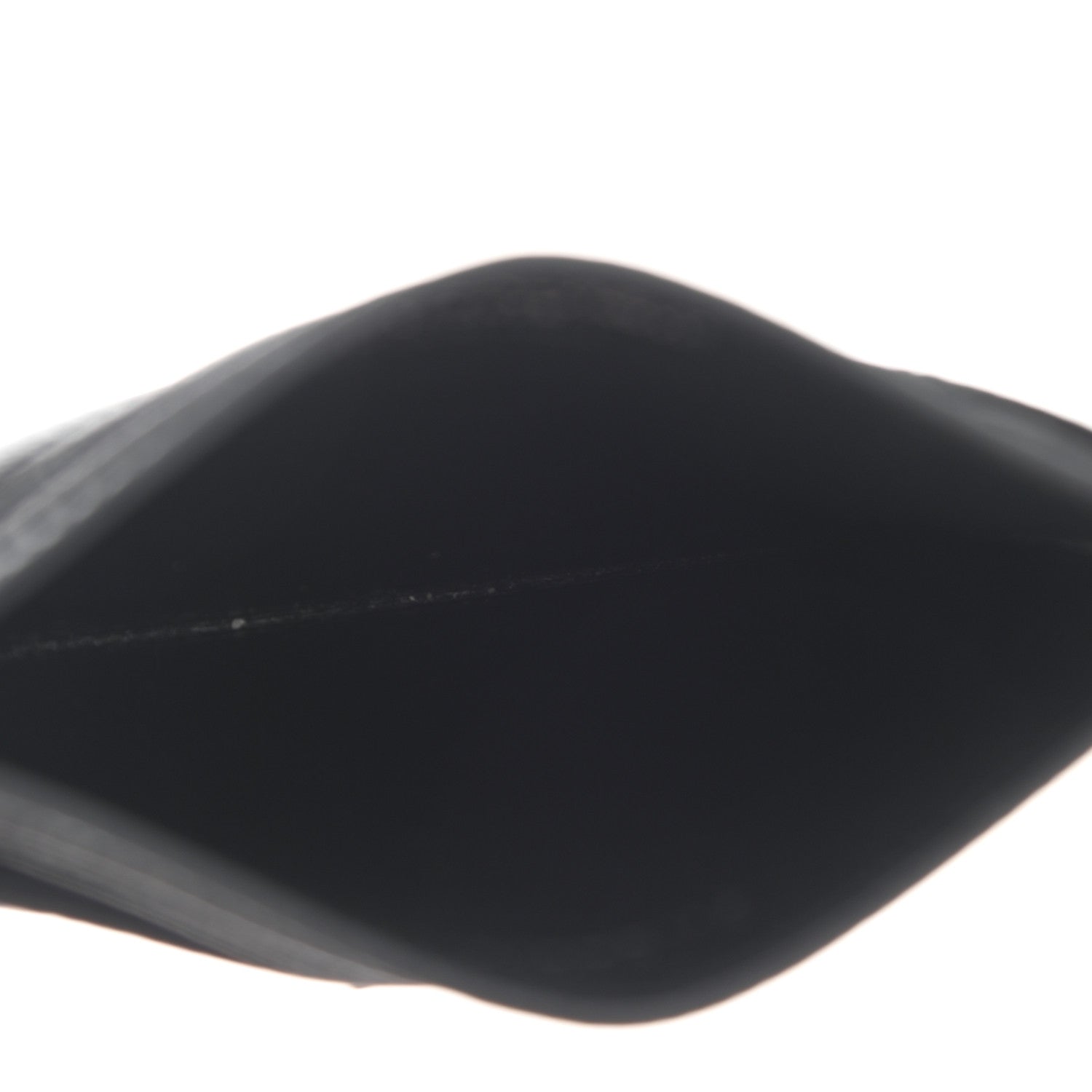 Saint Laurent Grain De Poudre Matelasse Chevron Monogram Credit Card Case Black 5 of 8