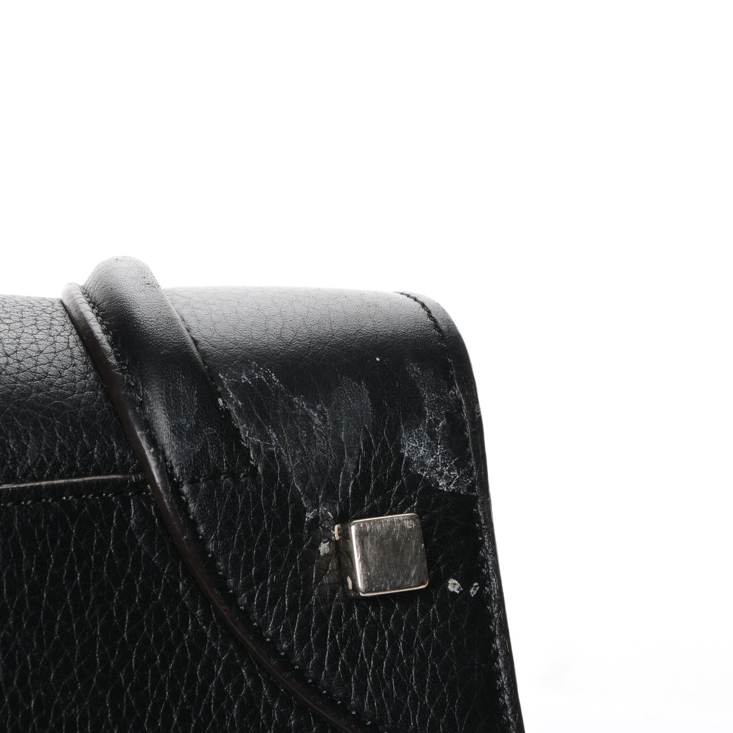 Celine Drummed Calfskin Mini Luggage Black 8 of 9