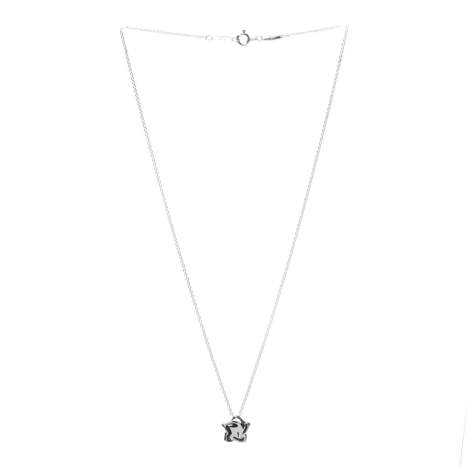Tiffany Sterling Silver Elsa Peretti Star Pendant Necklace 3 of 5