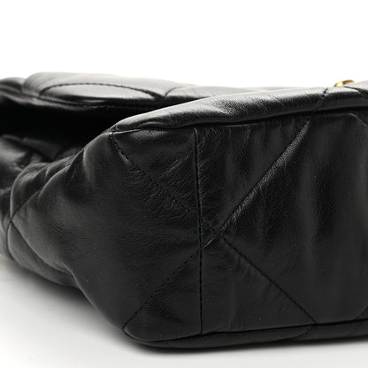 Chanel Goatskin Quilted Large Chanel 19 Flap Black 9 of 11