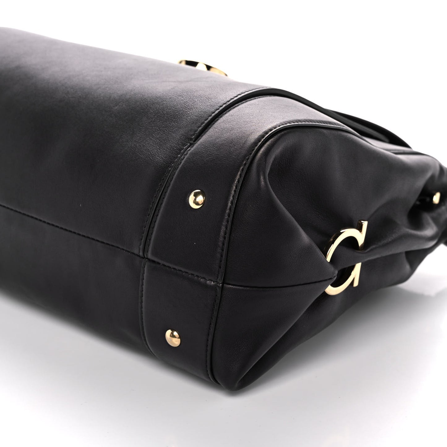 Calfskin Sofia Shoulder Bag Black