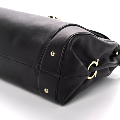 Salvatore Ferragamo Calfskin Sofia Shoulder Bag Black 11 of 11
