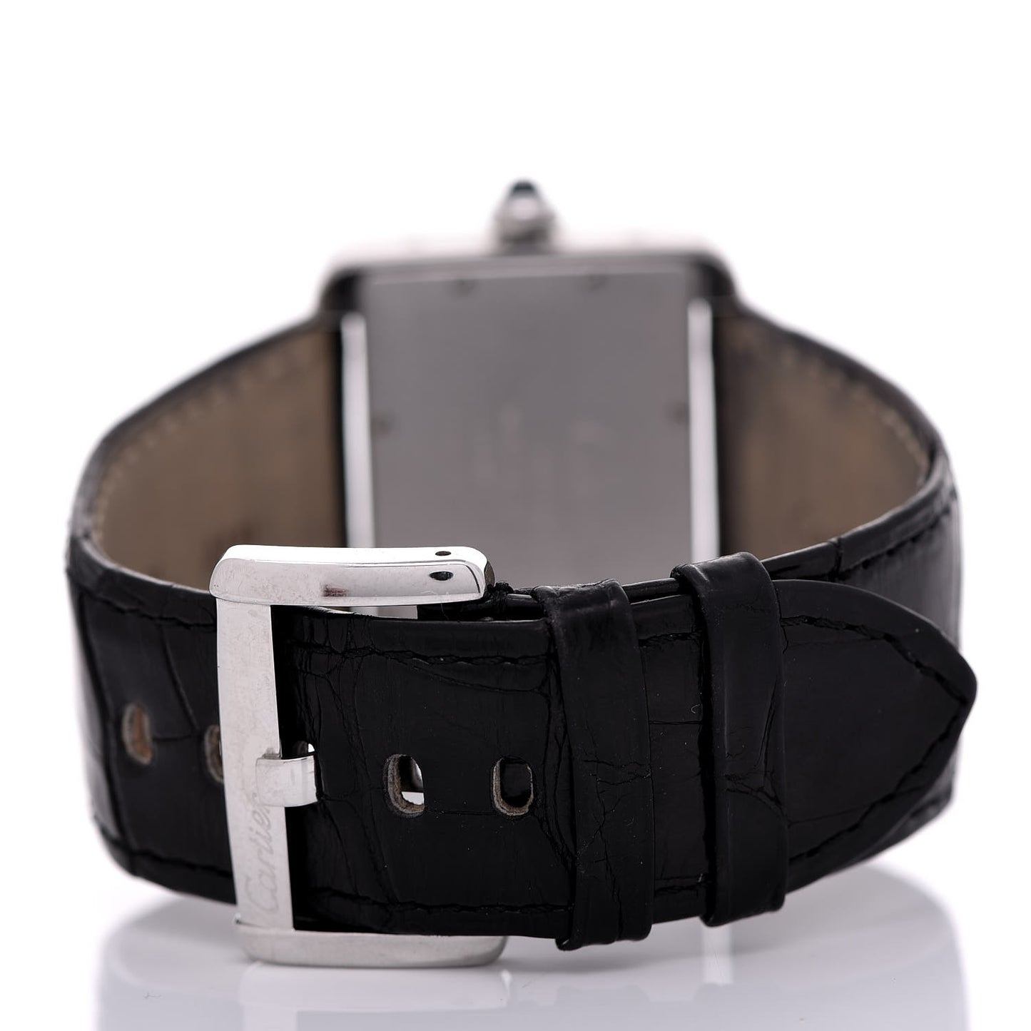 Stainless Steel Alligator 38mm Tank Divan Automatic Watch