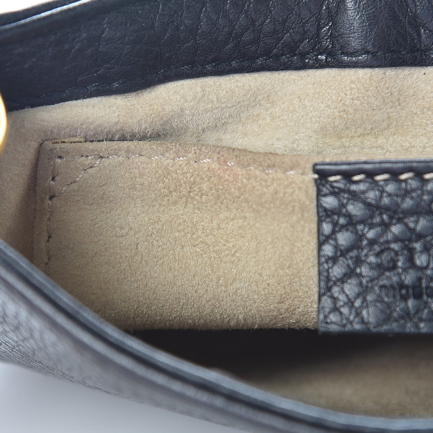 Pebbled Calfskin Small 1973 Chain Shoulder Bag Black