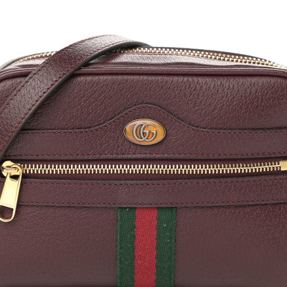 Gucci Calfskin Web Mini Ophidia Shoulder Bag Vintage Bordeaux 8 of 11