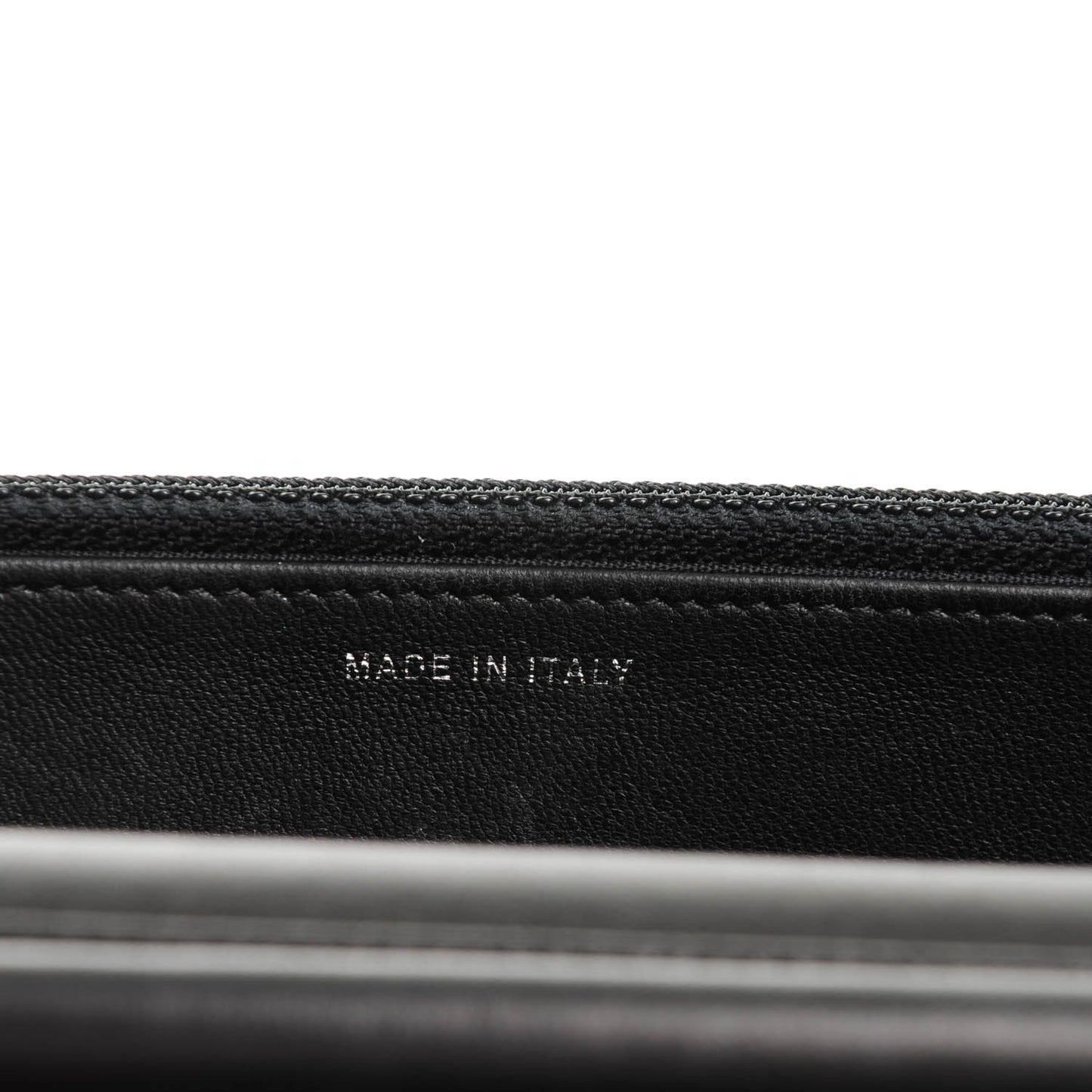 Lambskin Quilted Diamond CC Wallet On Chain WOC Black