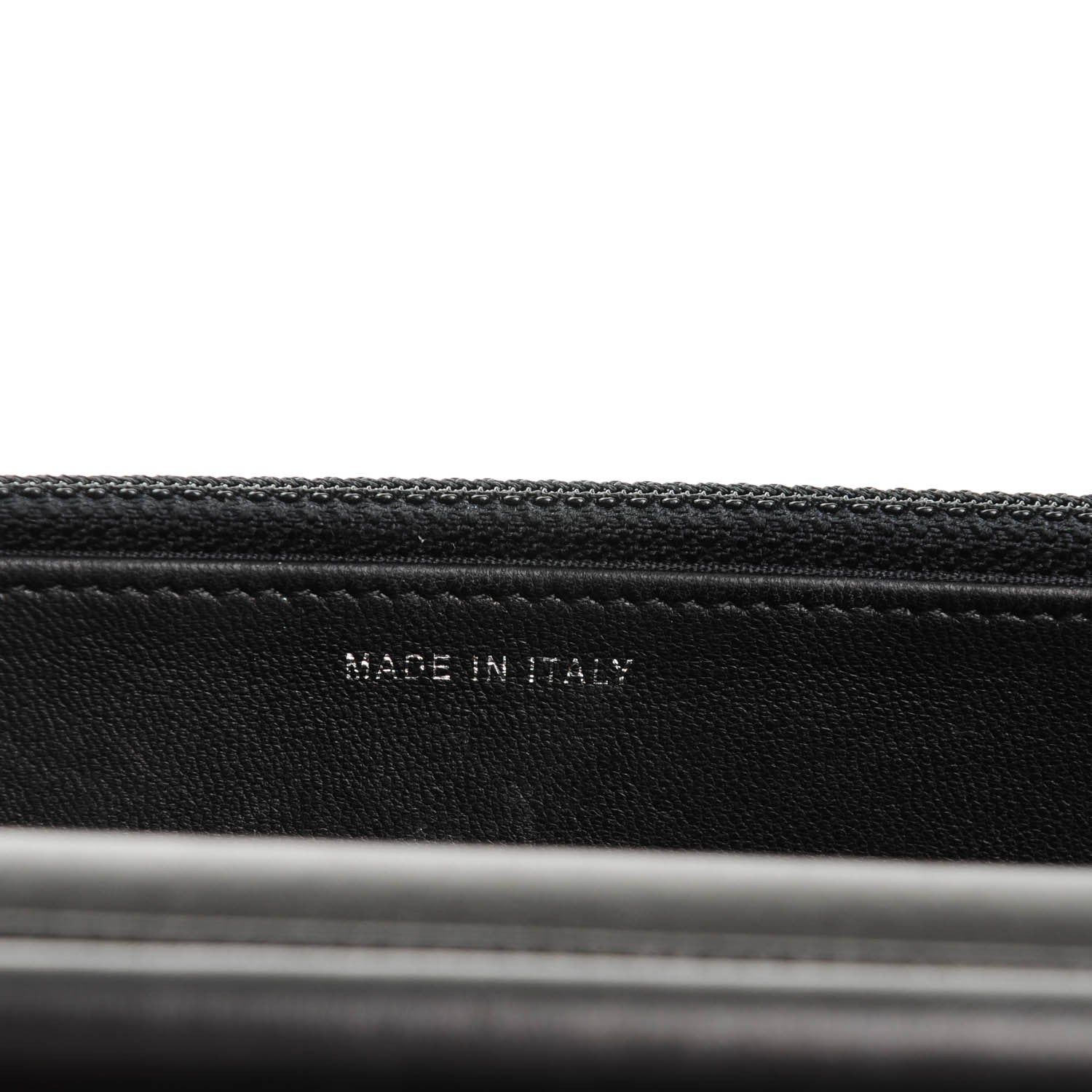 Chanel Lambskin Quilted Diamond CC Wallet On Chain WOC Black 7 of 9