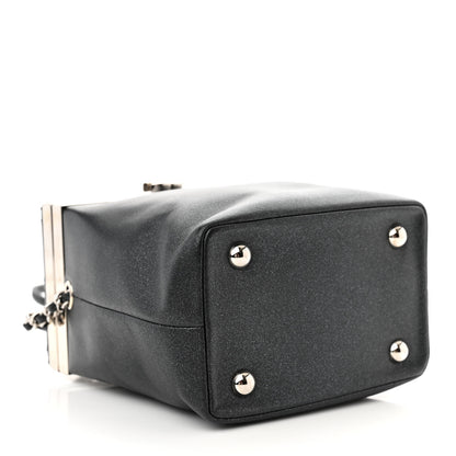 Chanel Metallic Lambskin Quilted CC Vanity With Chain Black 4 of 11