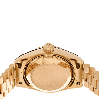 Rolex 18K Yellow Gold Diamond 26mm Datejust President Watch Champagne 69178 4 of 4