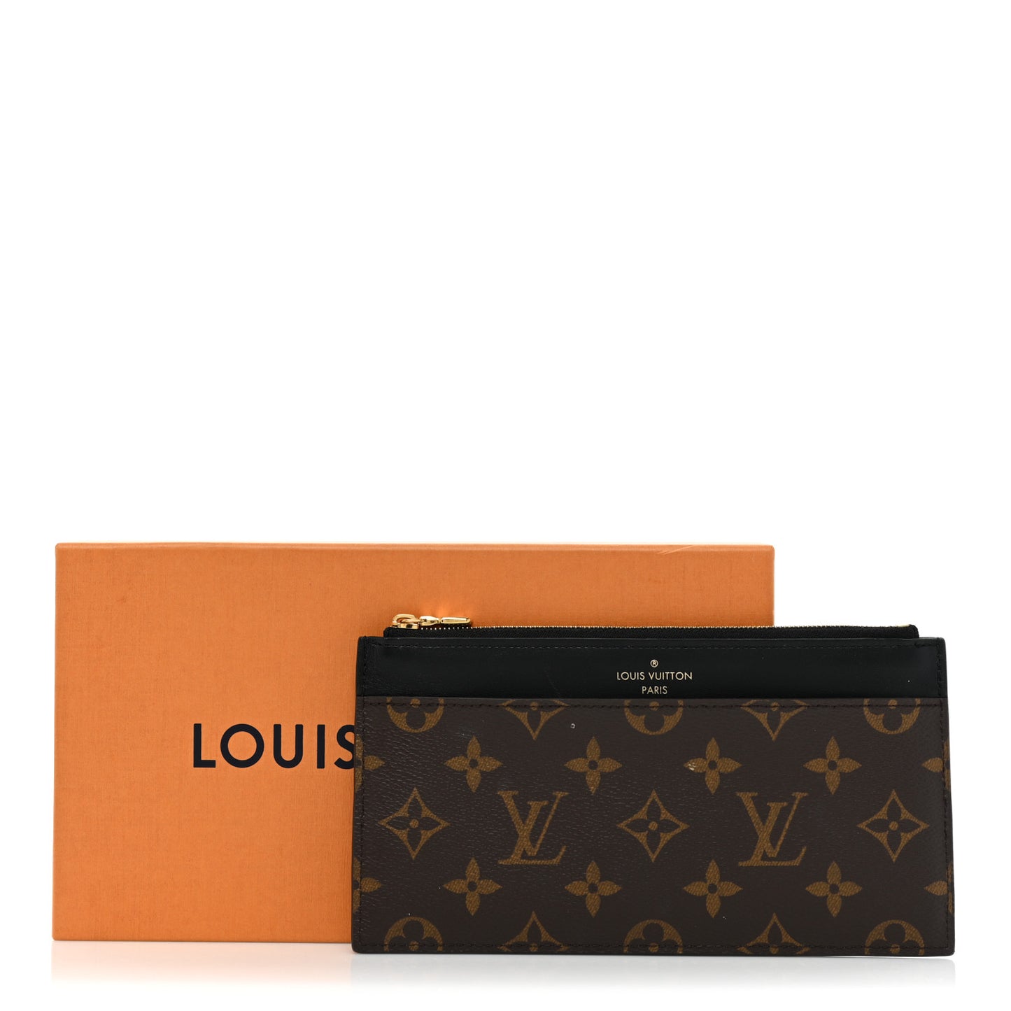 Monogram Slim Purse Black