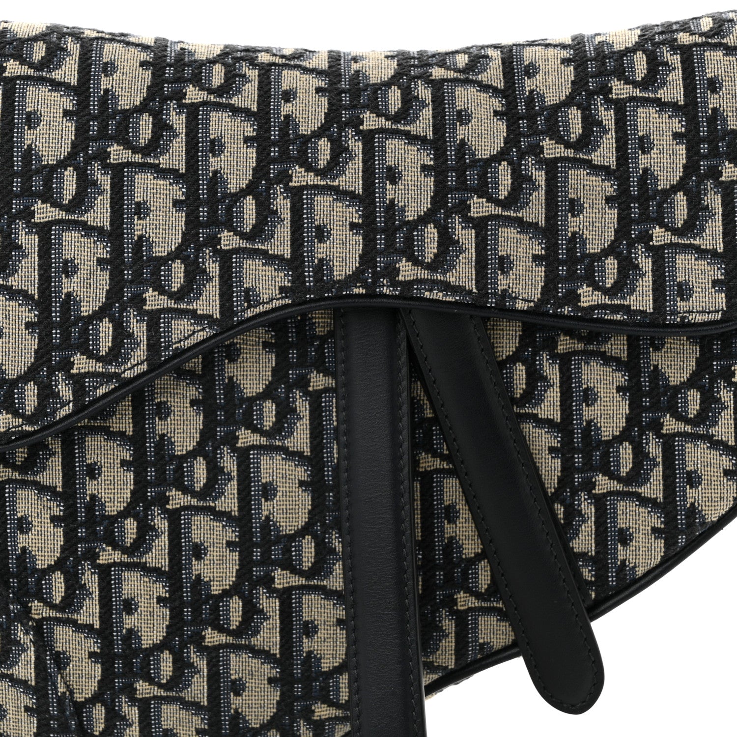 Christian Dior Oblique Saddle Bag Blue 8 of 10