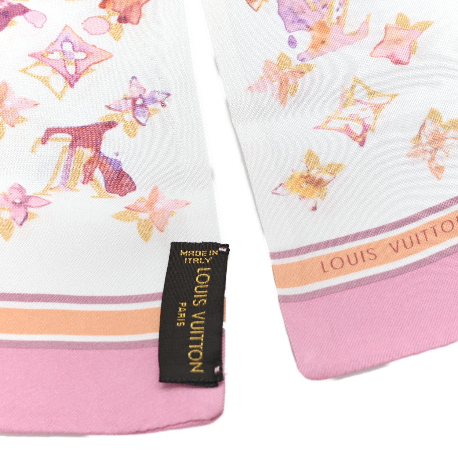 Louis Vuitton Silk Watercolor Aquarelle Bandeau White 3 of 4