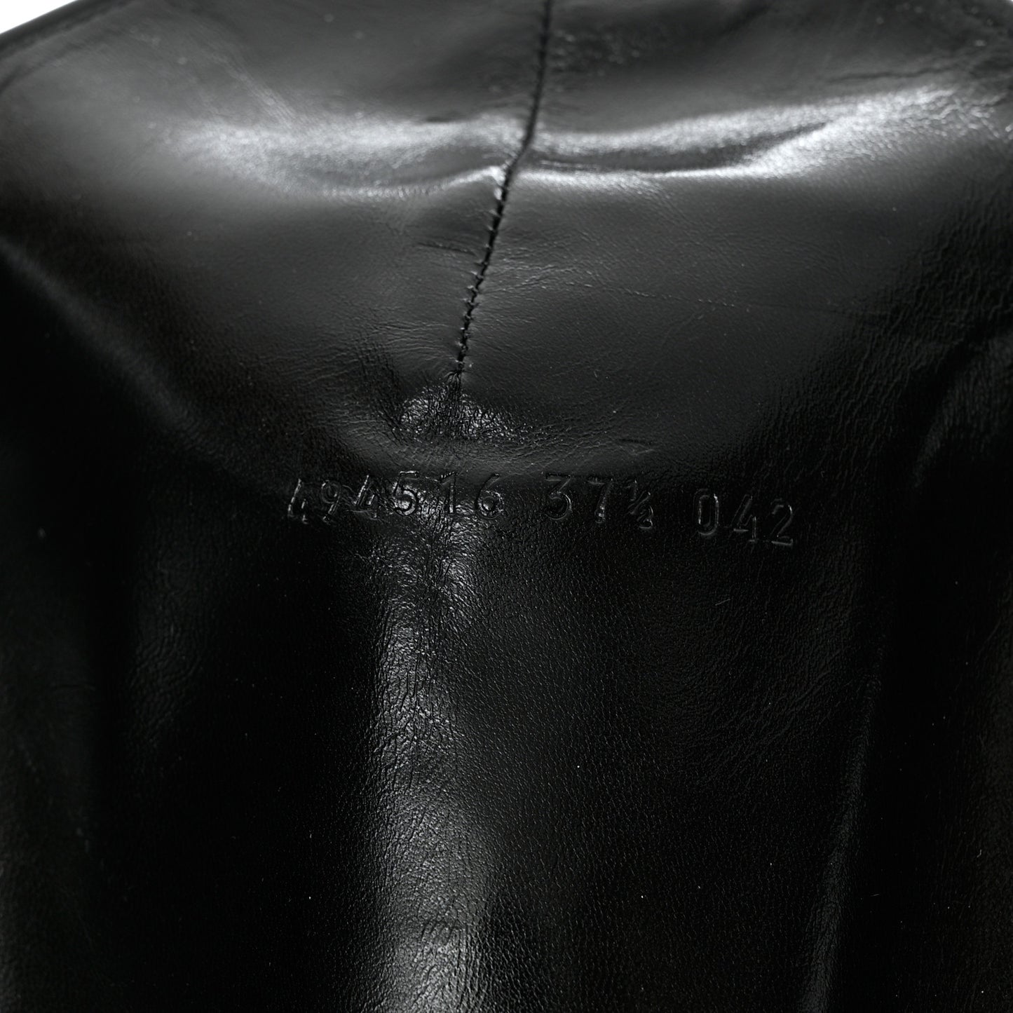 Microguccissima Knee High Riding Boots 37.5 Black