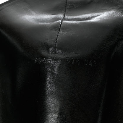 Gucci Microguccissima Knee High Riding Boots 37.5 Black 6 of 11