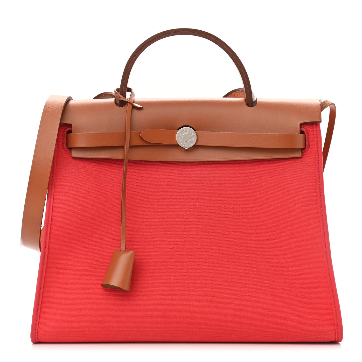 Hermes Vache Hunter Toile Herbag Zip 31 PM Bougainvillea 3 of 13