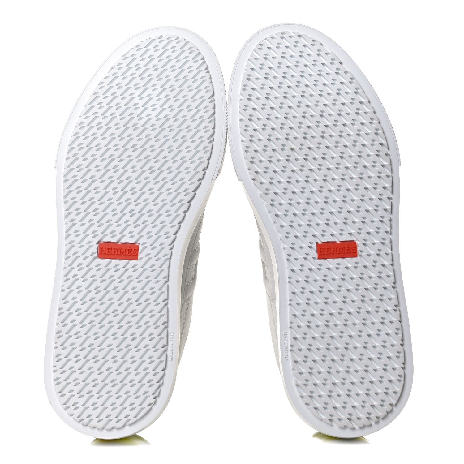 Hermes Calfskin Deep Sneakers 37 White Yellow 7 of 10