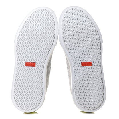 Hermes Calfskin Deep Sneakers 37 White Yellow 7 of 10