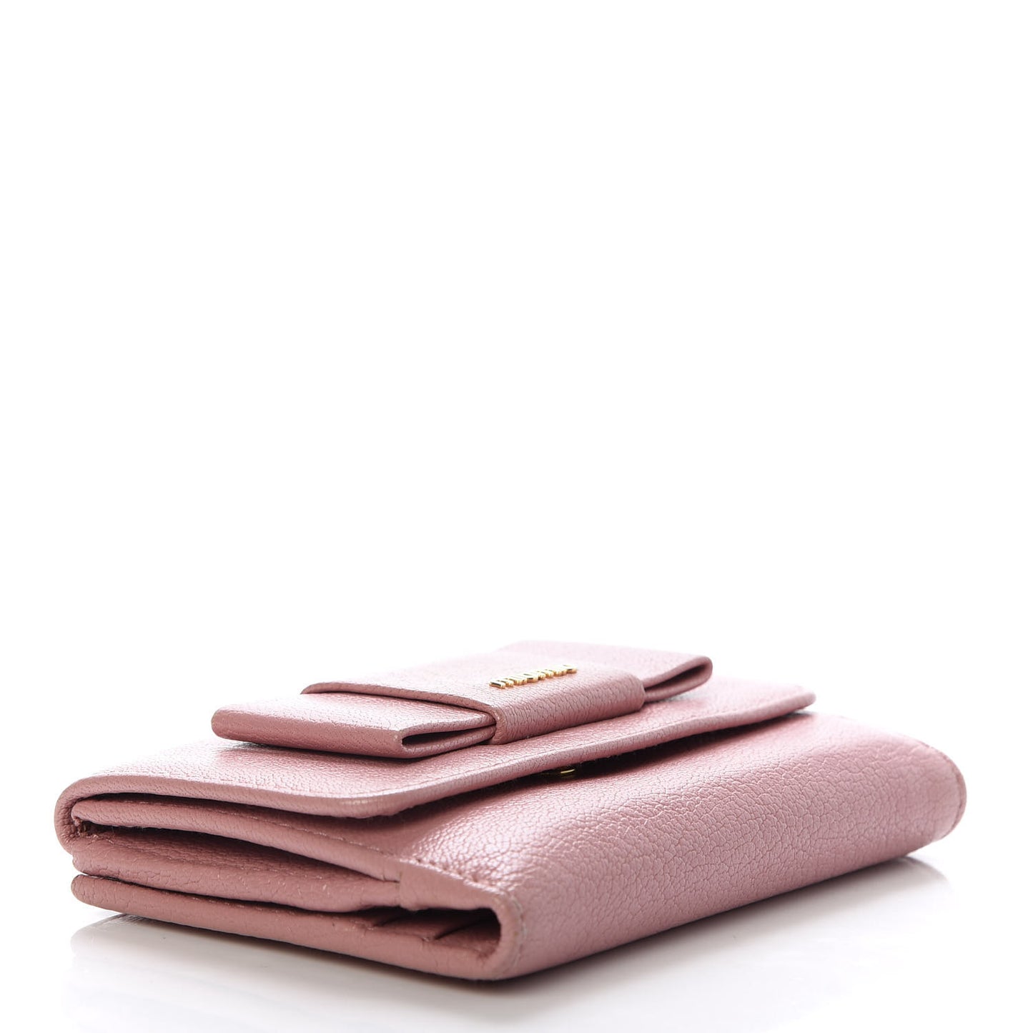 Goatskin Madras Flap Wallet Rosa
