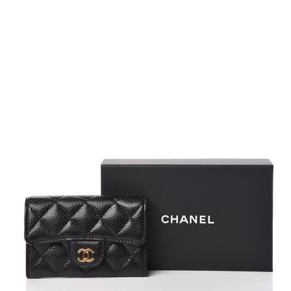 Chanel Caviar Quilted Flap Card Holder Black 9 of 9