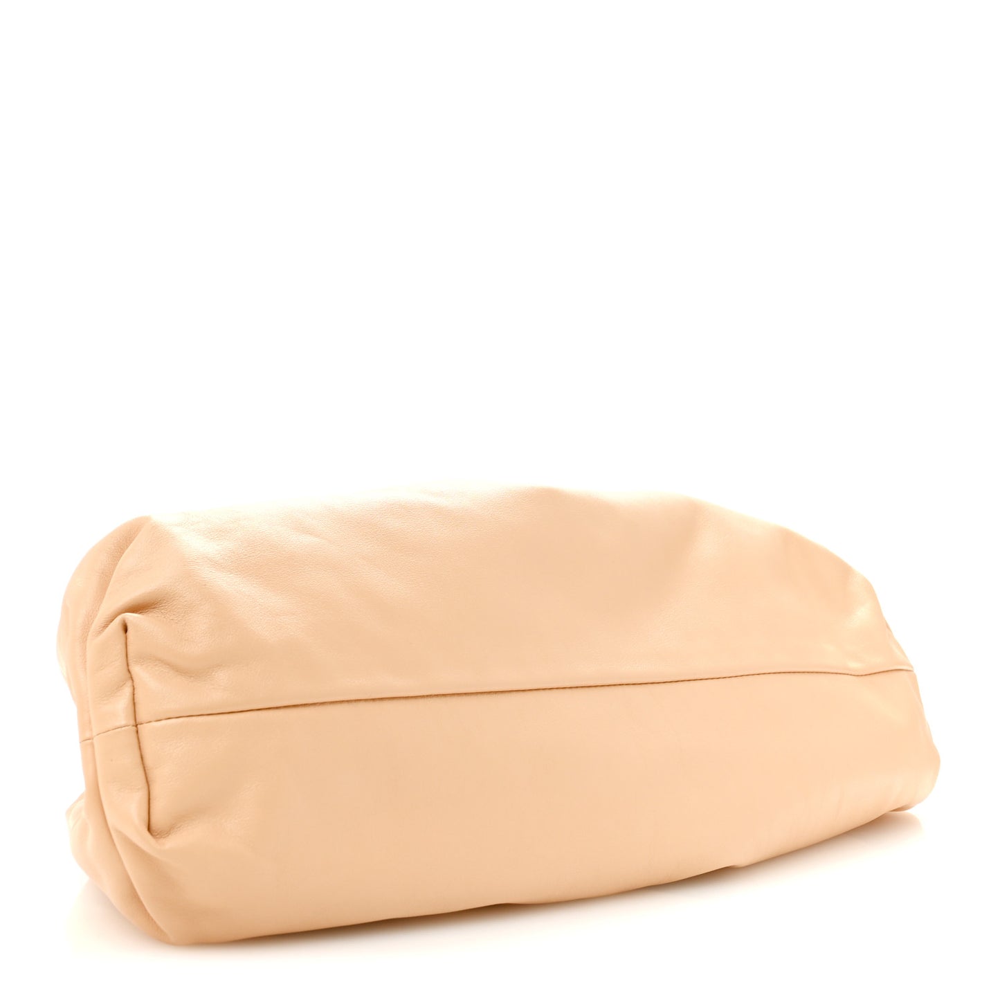 Smooth Butter Calf The Pouch Oversized Clutch Almond