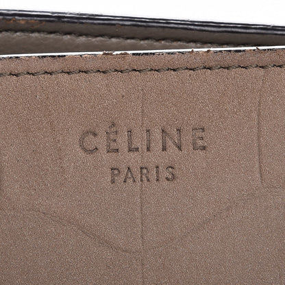 Celine Crocodile Embossed Nubuck Medium Phantom Luggage Beige 7 of 11