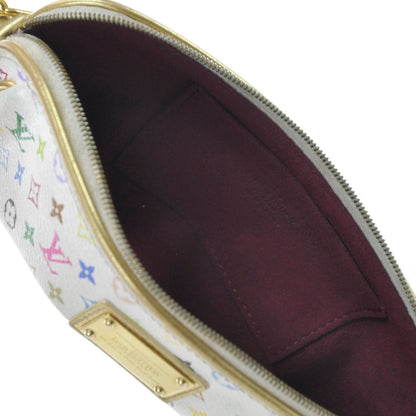 Louis Vuitton Monogram Multicolor Kate Clutch White 5 of 7
